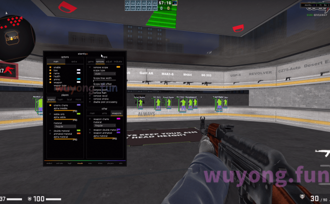 CSGO eternity.cc v5 免费辅助 自瞄 | 反自瞄 | 合法 | 视觉 | 杂项 | 换肤 | 玩家