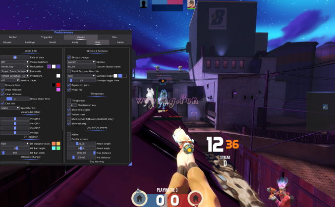 TF2 Fedoraware 免费辅助 自瞄 | 自动开枪 | 杂项