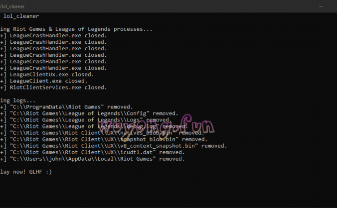 LOL 英雄联盟 lol_cleaner 日志清理工具