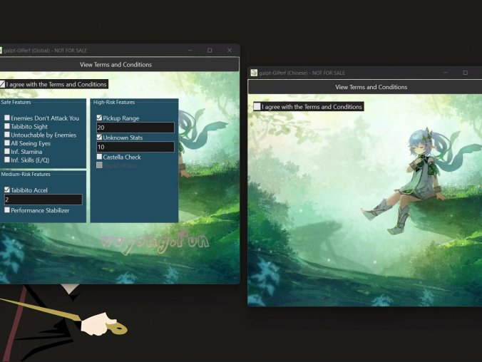 Genshin 原神 GIPerf 免费辅助