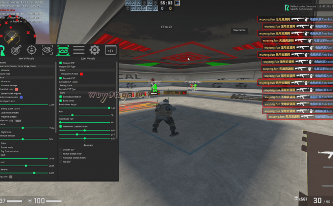 CSGO reflect.codes (XTC) 免费辅助 合法 | 暴力 | 视觉 | 杂项 | 皮肤