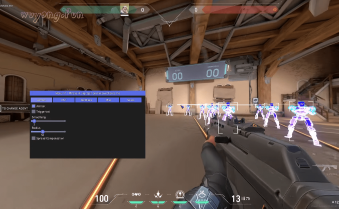 Valorant 瓦罗兰特 免费内部辅助 自瞄 | 透视 | 上色 | 杂项 | 皮肤