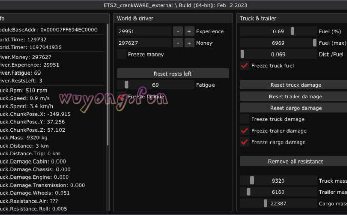 Euro Truck Simulator 2 欧卡2 免费外部辅助 v1.46